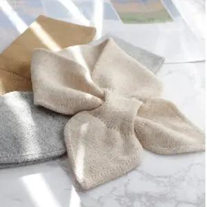 리본목도리 겨울 숏 미니 양모 머플러 캐시미어 쁘띠 리본 목도리 쁘띠목도리