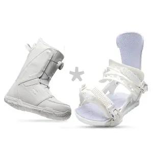 스노우보드화 보아 와이어 버튼 부츠 바인딩 포함 구성