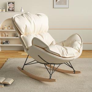 흔들의자 안락 소파 1인용 블루 방수 안락소파 패브릭 커피 탈착식 베란다 옵션1 발받침