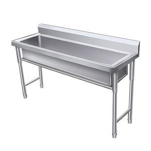 캠핑장 대형 개수대 급식 모서리 냉수 긴개수대 스텐 120x60x80 타옵션