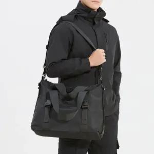 [하프클럽/]남성 빅사이즈 크로스백 블랙 1P 대학생 책가방 포켓