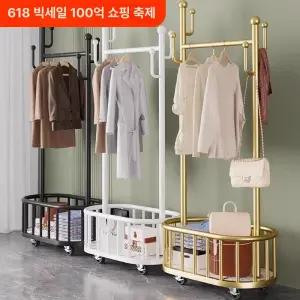 철제이동식행거 선인장 코트랙 철제