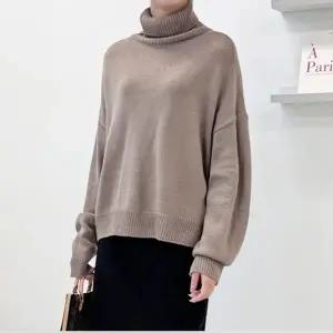 루즈핏 여성목폴라티 여성 목폴라 여자목폴라 터틀넥 겨울 여성티셔츠