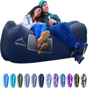 알파비잉 팽창식 라운지 비치 의자 액세서리 에어 소파 해먹 압축 자루 캠핑 뒷마당 호숫가용 성인