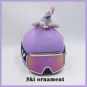 동물 귀 야외 스키 스노우보드 스포츠 헬멧 장식 커버 귀여운 세탁