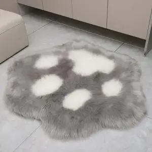 [무료배송] 고양이 발바닥 털매트 귀여운 거실 침실 러그 카페트
