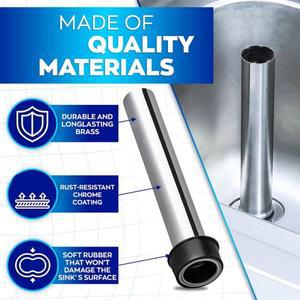 GR-바 싱크 오버플로 파이프 7.48인치 스트레이너 튜브 욕실 피팅-싱크 배수