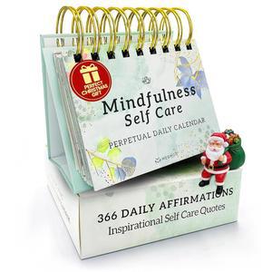 위한 MESMOS 영감 크리스마스 선물, 366일 확인, 스타킹 스터퍼, 영구 캘린더, 마음챙김 셀프 케어 업무용 사무용 책상 액세서리, 장식