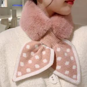 퍼 여성 머플러 리본 목도리 겨울 스카프 데일리 워머