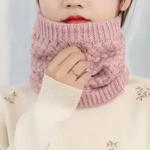 니트 여성 넥워머 퍼 목도리 겨울 스카프 보온 워머