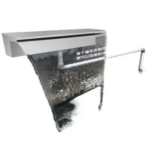 폭포 수영장 덕빌 수전 호텔 야외 공원 온천 정원