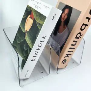 투명 간이 책꽂이 책상 정리 선반 사무실책꽂이 책꽃이 책정리대 책거치대