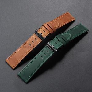 삼성 갤럭시 시계 7/6/5/4 밴드 용 가죽 스트랩 20mm 22mm Xiaomi Redmi Watch 3 Lite/Active Belt 용 18/2
