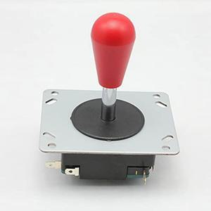 [포르르] JLMKJ 아케이드 HAPP 스타일 4-8 Way 경쟁 조이스틱, 잼마 마메 멀티케이드 게임 머신 - 레드 볼