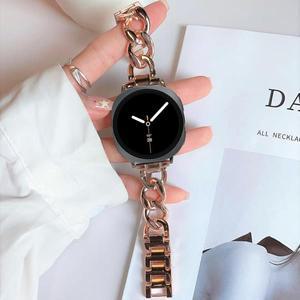 삼성 갤럭시 워치 8 8클래식 울트라 2 1용 체인 패션 메탈 밴드 스트랩 팔찌 갤럭시 8 40MM 44mm 46mm 47MM