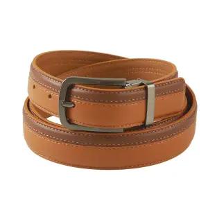 [롯데백화점]카운테스마라 리이트브라운 천연 소가죽 캐쥬얼 벨트CBEX1B1101I0-GN