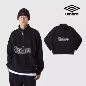 엄브로 엄브로 기모 레터링 하프집업 맨투맨 UP421CFSN4