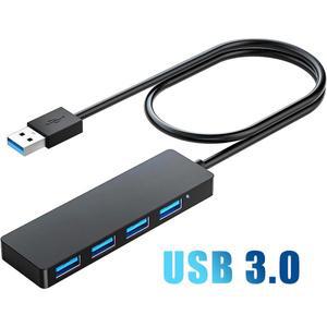 USB 허브 노트북용 분배기 멀티포트 3.0 포트 확장기  데이터 전송 4 Windows PC Mac 프린터 모바일 HDD