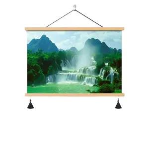 폭포그림 풍경 폭포수 폭포사진 액자 재물운 물그림 그림