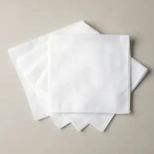 국내생산 무형광 신생아 아기 2겹 무지 순면 가제 손수건 1장