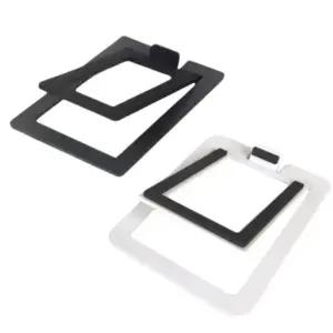 A형 스피커스탠드V자형 심플받침 소형거치대 스틸 받침대 홀더 흰색 탁상형 인테리어