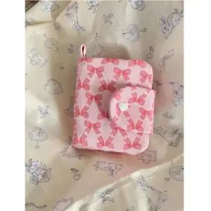 키치 리본 발레코어 핑크 지갑 카드지갑 카드 반 지갑 비비드 데일리 학교 학생 선물 청바지 소품샵 카드