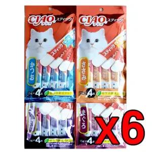 이나바 챠오 스틱(15gX4入) 고양이간식 애묘 후식 디저트 애완