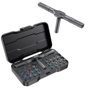 24in1 다기능 래칫 스크류 드라이버 세트 멀티 마그네틱 비트 미니 소형 수리 도구 키트 PC 및 데스크탑 등