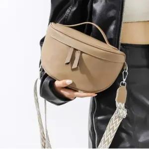 여성 가죽 토트백 토트크로스 캐주얼 가방 베이지 (WFKDXTK)