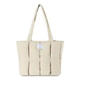 고품질 패딩 숄더백 가을 겨울 여성 가방 라이트베이지 (WFKDXY3)