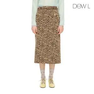 듀엘 [듀엘] 레오파드 펜슬 스커트 BR_D244MSD036