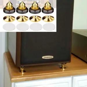 스피커 벋침 슈즈 스파이크 4p 방지 오디오 받침 서브우퍼방진 사운드바 흡음패드 진동흡수 액세서리 주변