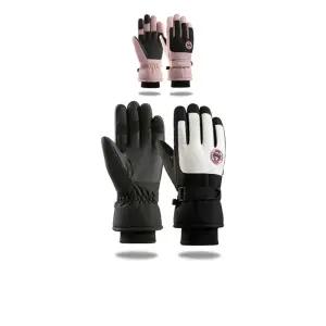 한겨울 야외 스포츠를 위해 착용하는 스키장갑 X 2개스노우보드 용장갑 스노 방한 여성