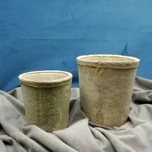 2개셋트 빈티지 세라믹 화분 표준형 D10 D13인테리어 토분 분갈이 원예용품 홈가드닝 내추럴 흙화분 예쁜