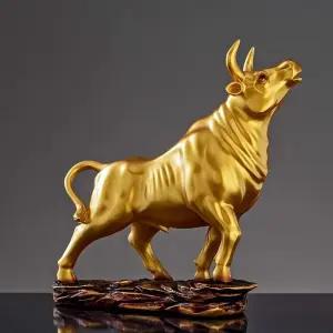 금송아지 황금 재물 장식 황금송아지 인테리어 소형 사무실
