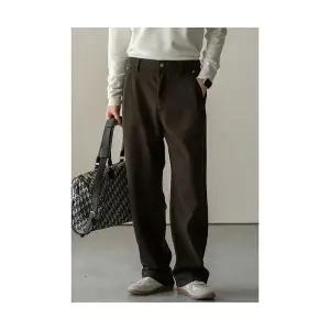 토르 남성 빈티지 도톰 발열 밴딩 캐주얼 바지 가을 겨울 손질 배기핏 후드 OPH4