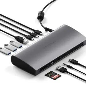 사테치 썬더볼트 4 도킹 스테이션 2in 멀티포트 독 허브