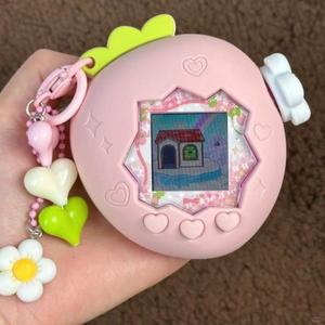 타마고치 유니 파라다이스 전자 애완동물 빨간색 녹색 사과 딸기 실리콘 보호 커버 - 신제품 재고 장난감