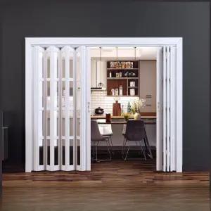 슬라이딩 도어 중문 간편설치 폴딩도어 여닫이 접이식 흰색