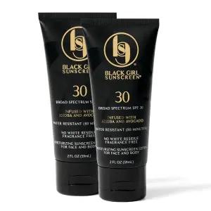 블랙 걸 선크림 멜라닌이 풍부한 피부를 위한 페이스 바디 보습 자외선 차단 로션 SPF 30 화이트 캐스트