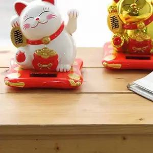 손님 부르는 한손 마네키네코 - 태양광 대형/마네킨네코/일본/고양이/장식/소품/럭키/복/행운/업소/용/가게