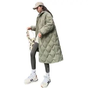 롱깔깔이 코트 남자 퀄팅 그린 안감 자켓 경량