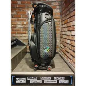 [혼마][정품] 혼마 남성 바퀴 캐디백 골프백 블랙