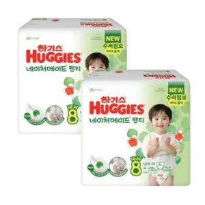 하기스 기저귀 네이처메이드 팬티형 8단계 26매 X 2팩 BNS
