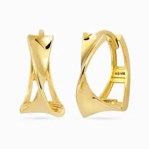 [모아르]18K 드레이프 꼬임 귀걸이