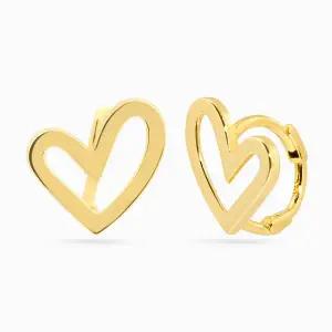 [모아르]14K 에센셜 하트 귀걸이