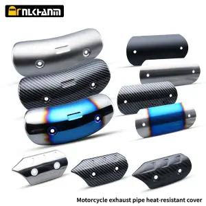 바이크 오토바이 배기 머플러 탄소 섬유 보호기 탈출 열 실드 커버 가드 Anti-scalding 커버