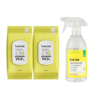 서브랩 주방 인덕션 클리너 2개 + 레몬식초 키친 스프레이 1개