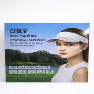 산들강 하이드로겔 썬 패치 25g 마스크팩 자외선차단 골프 등산 낚시 조깅 싸이클 선패치 하이드로겔 5파우치(5장)