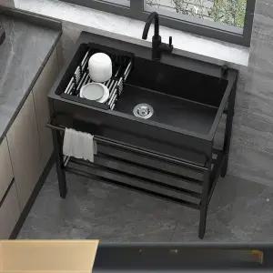 블랙 간이 싱크대 사무실 카페 탕비실 세면대 개수대